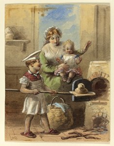 Ragazzo che prepara il pane