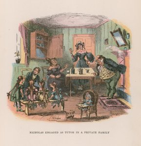 Illustrazione per Nicholas Nickleby da Hablot Knight Browne