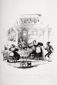 Job Trotter incontra Sam nella cucina di Mr. Muzzle, illustrazione da 