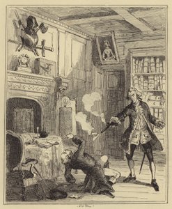 Lord Ferrers spara al suo amministratore da Hablot Knight Browne