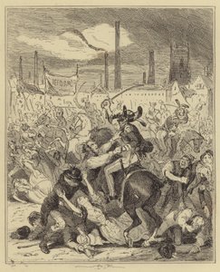 Massacro di Manchester da Hablot Knight Browne