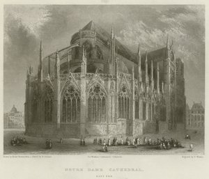 Cattedrale di Notre Dame, lato est da Hablot Knight Browne