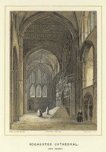 Cattedrale di Rochester, transetto nord da Hablot Knight Browne