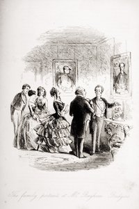I ritratti di famiglia a casa del signor Bayham Badger, illustrazione da 