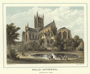 Cattedrale di Wells, vista sud-est da Hablot Knight Browne
