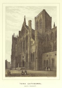 Cattedrale di York, transetto sud da Hablot Knight Browne