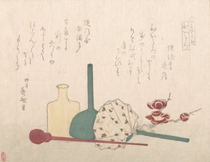 Oggetti di vetro con fiori di prugno da Hachifusa Shuri