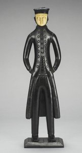Figura di capitano di mare, Isole Regina Carlotta, Columbia Britannica, c.1840 da Haida