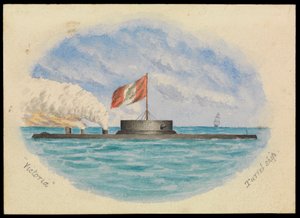 Nave torretta Victoria, c.1865