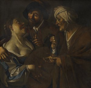 Procuress, falso dopo Dirck van Baburen, c.1930-45 da Han van Meegeren