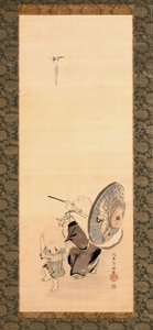 Hotei e bambino da Hanabusa Itcho