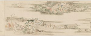 Passatempi e occupazioni dei dodici mesi, periodo Edo, fine XVII-inizio XVIII secolo da Hanabusa Itcho