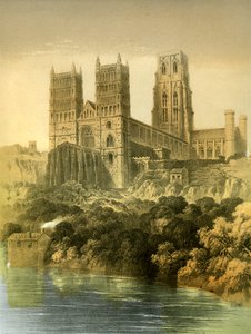 Cattedrale di Durham, Contea di Durham, c1870 da Hanhart