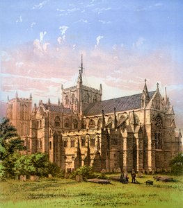 Cattedrale di Ripon, Yorkshire, c1870 da Hanhart