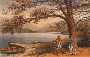 Il lago del piacevole rifugio. Llyn Mwyngyl, da Tal-y-Llyn, XIX secolo