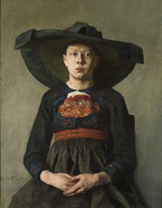 Una giovane contadina bavarese
