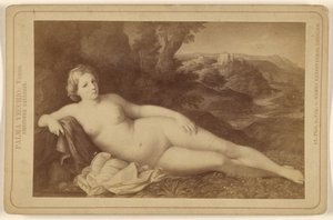 Palma Vecchio: Venere. Galleria di Dresda. da Hanns Hanfstaengl