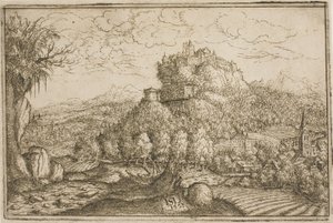 Castello su una collina da Hanns Lautensack