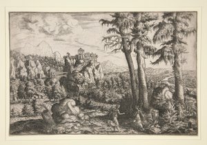 Paesaggio con Agar e Angelo da Hanns Lautensack