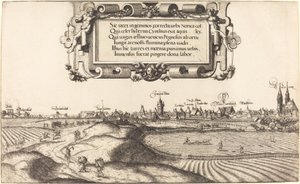 Veduta di Norimberga da est (sezione sinistra) da Hanns Lautensack