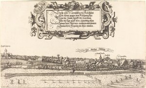 Veduta di Norimberga da est [sezione destra] da Hanns Lautensack