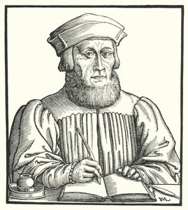 Johannes Aventinus, umanista rinascimentale bavarese, storico e filologo da Hanns Sebald Lautensack