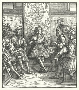 Consiglio di guerra francese da Hans (after) Burgkmair