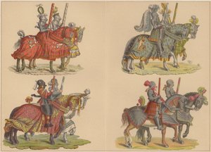 Cavalieri a cavallo da Hans (after) Burgkmair