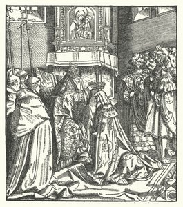 Papa Niccolò V incorona Federico III imperatore del Sacro Romano Impero a Roma