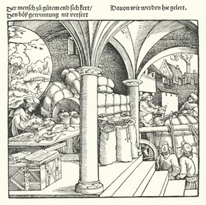 Il mercante cauto da Hans (after) Burgkmair