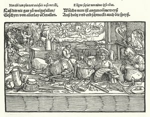 Il ramaio (incisione) da Hans (after) Burgkmair