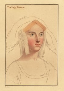 Alice London o Catherine Clifton o Catherine Parr (incisione) da Hans (after) Holbein the Younger