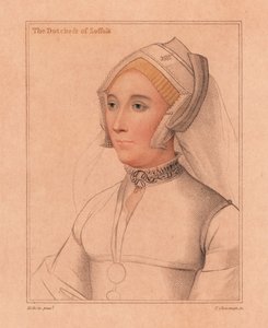 Catherine Brandon, Duchessa di Suffolk (1812) (incisione) da Hans (after) Holbein the Younger