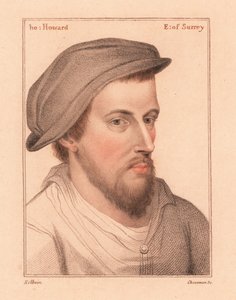 Henry Howard, Conte di Surrey, poeta giustiziato per tradimento (1812) (incisione) da Hans (after) Holbein the Younger