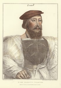 James Butler, inciso da Francesco Bartolozzi (1727-1815) (incisione colorata) da Hans (after) Holbein the Younger