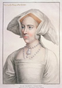 Maria Tudor (1516-58) inciso da Francesco Bartolozzi (1727-1815) da Hans (after) Holbein the Younger