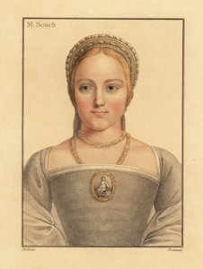 Mary Zouch, dama di compagnia di Jane Seymour, 1812 (incisione) da Hans (after) Holbein the Younger