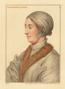 Regina Anna Bolena, seconda moglie di Re Enrico VIII da Hans (after) Holbein the Younger