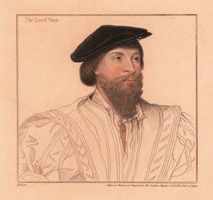 Thomas Vaux, poeta e nobile inglese (incisione) da Hans (after) Holbein the Younger