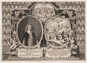 Niels Windet a Grundet e una rappresentazione di Cristo sulla croce