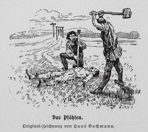 Esecuzione per impalamento da Hans Bachmann