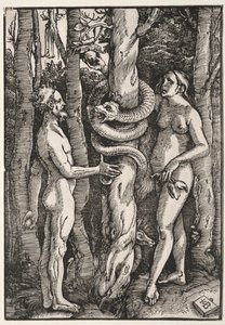 Adamo ed Eva, c. 1514 da Hans Baldung