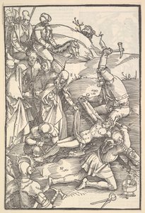 Cristo inchiodato alla croce, verso: Cristo inchiodato alla croce, da Speculum Passionis Domini, 1507 da Hans Baldung