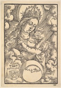 Madonna Lactans, da Enchiridon poeticum da Hans Baldung