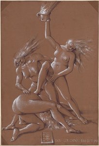 Saluto di Capodanno con Tre Streghe, 1514 da Hans Baldung