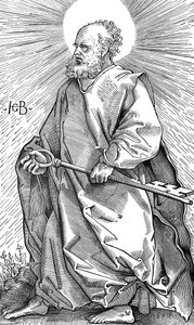 San Pietro che tiene il suo simbolo di una chiave