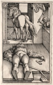 Il cavaliere stregato da Hans Baldung