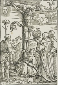 Cristo in croce con Maria, Giovanni, la Maddalena e Stefano da Hans Baldung Grien