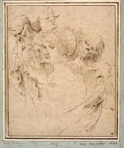 La morte rappresentata con sette teste da Hans Baldung Grien
