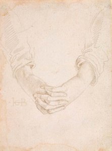 Studio delle mani piegate di una donna da Hans Baldung Grien